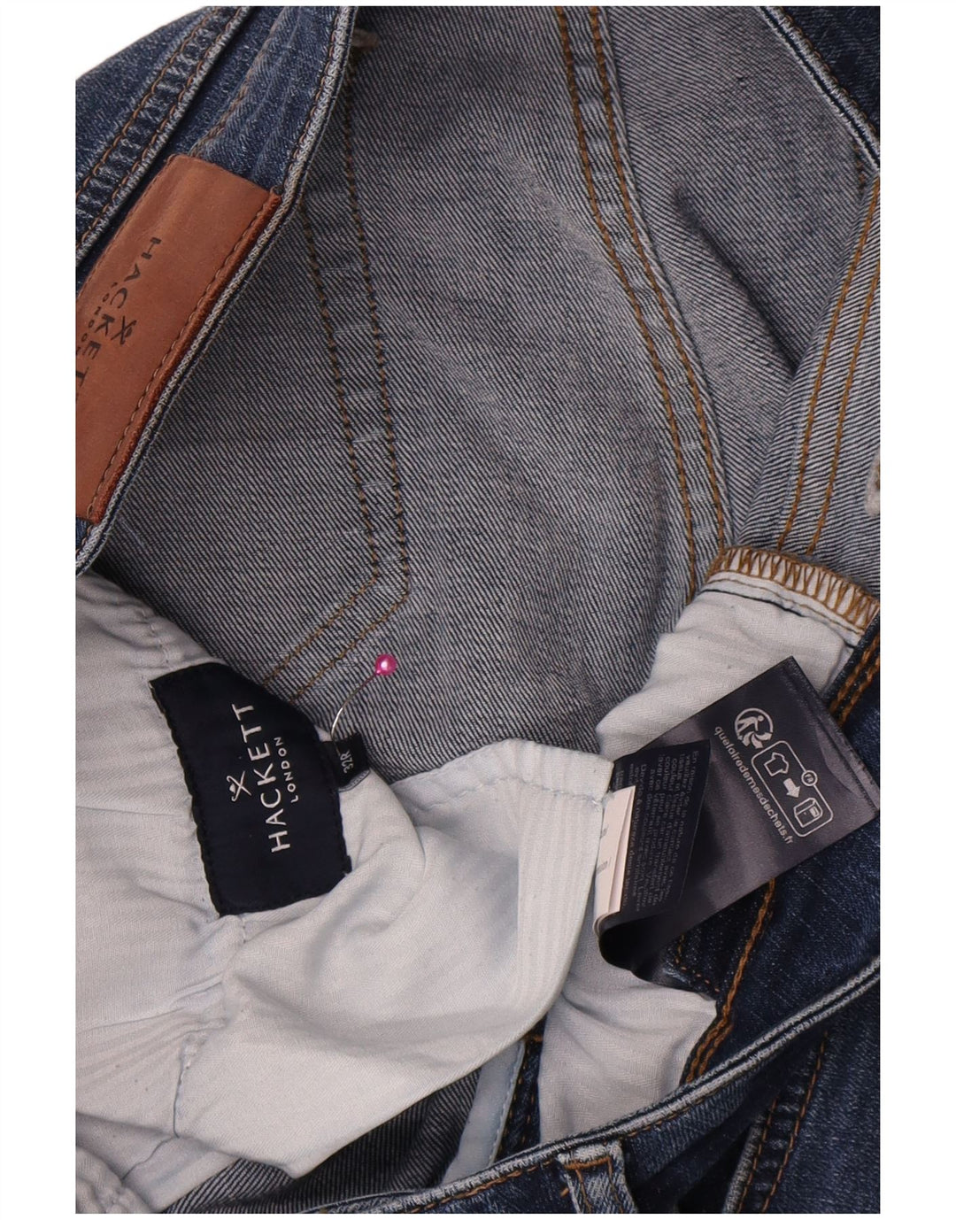 Blugi slim pentru femei Hackett W32 L31 bumbac albastru