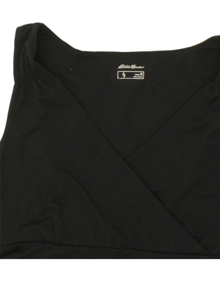 EDDIE BAUER Womens Sleeveless A-Line Dress UK 12 Medium Black Polyester Vintage Eddie Bauer and Second-Hand Eddie Bauer from Messina Hembry 