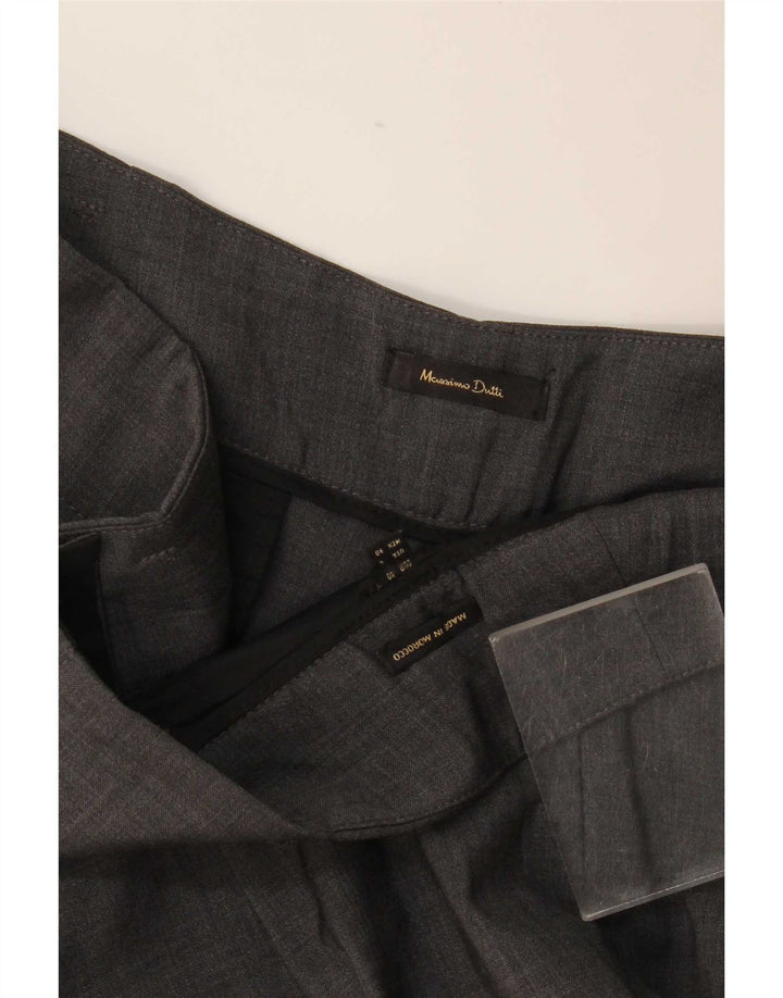 Massimo Dutti Pantaloni de costum pentru femei cu talie înaltă EU 40 Medium W30 L29 Gri