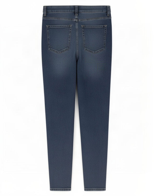 Blugi subțiri pentru femei Marks & Spencer UK 14 Medium L30 L26 Bumbac albastru