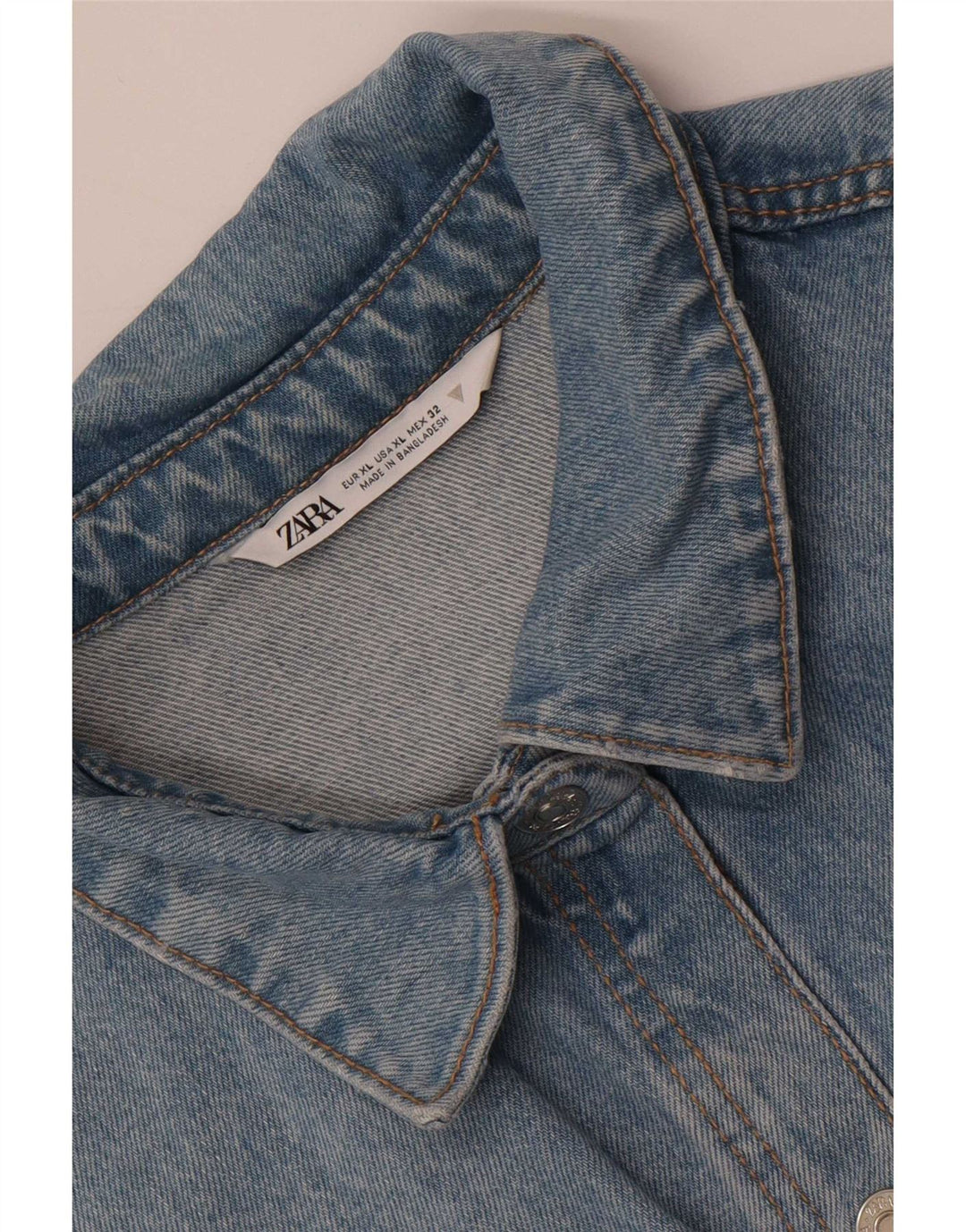 Cămașă de blugi pentru femei Zara UK 18 XL Albastru