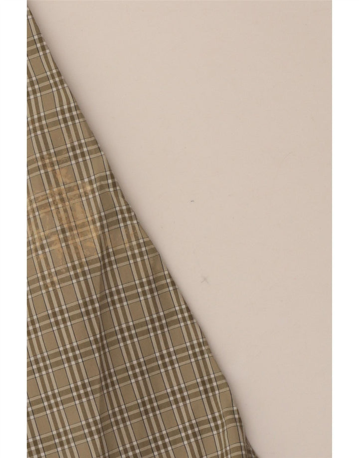 Cămașă înaltă pentru bărbați EDDIE BAUER, bumbac cu carouri mare, kaki