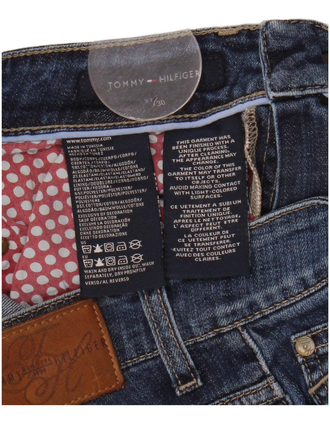 Blugi pentru femei TOMMY HILFIGER Bootcut W27 L30 Bumbac bleumarin