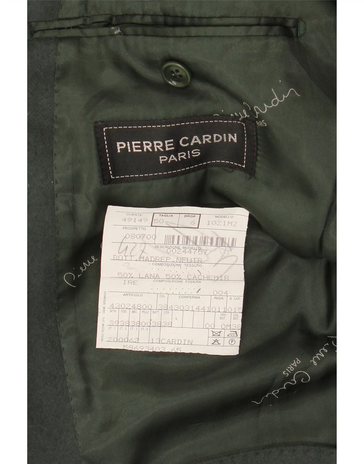 Jachetă Blazer pentru bărbați Pierre Cardin cu 3 nasturi IT 50 Lână mare kaki