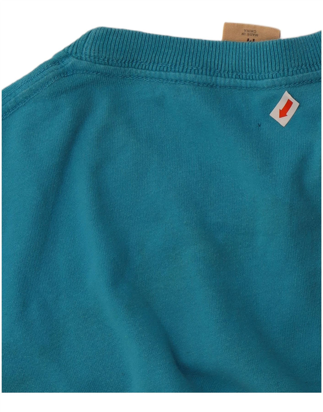 Tricou grafic Hollister pentru bărbați Top din bumbac albastru mediu