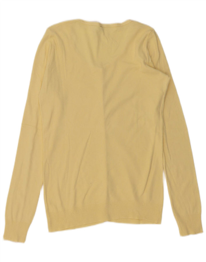Pulover cardigan pentru femei Benetton UK 10 Small Yellow