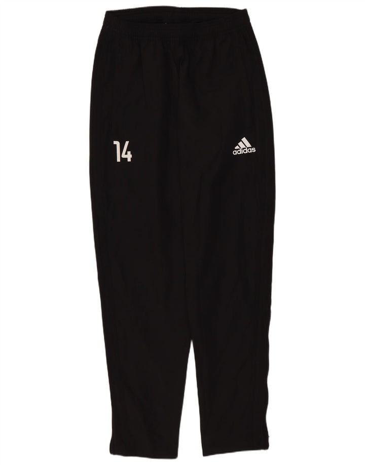 Pantaloni de trening Adidas Climalite pentru bărbați, poliester negru mic