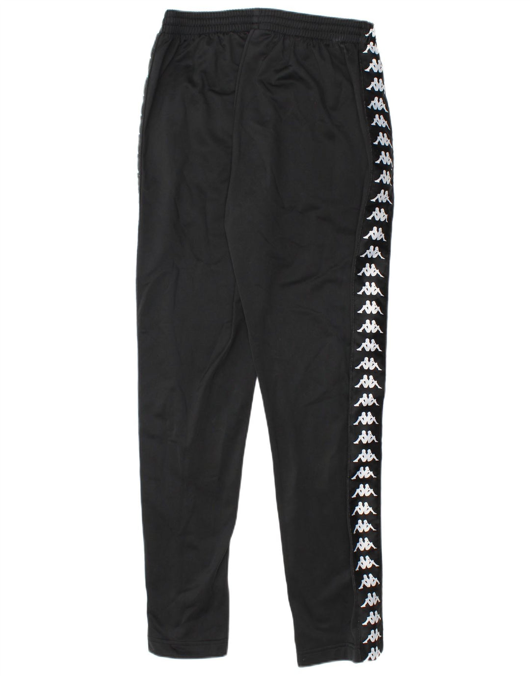 Pantaloni de trening Kappa pentru băieți grafic 13-14 ani, mari, negru, poliester