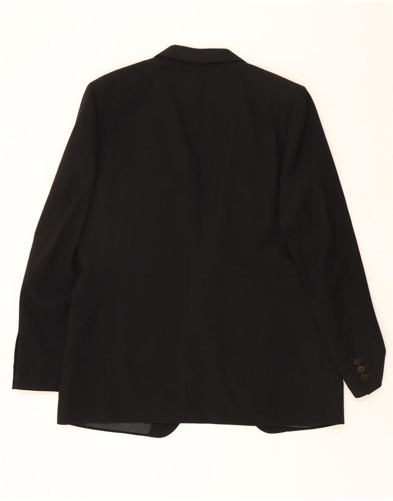 LANVIN Mens 1 Button Blazer Jacket IT 52 XL Black Wool Vintage Lanvin and Second-Hand Lanvin from Messina Hembry 
