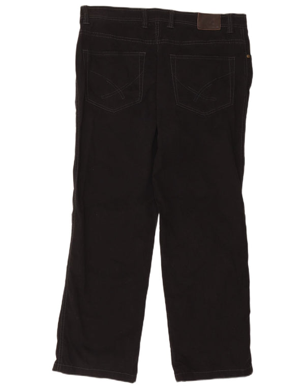 Jeans drept bărbați John Lewis W36 L29 bumbac negru