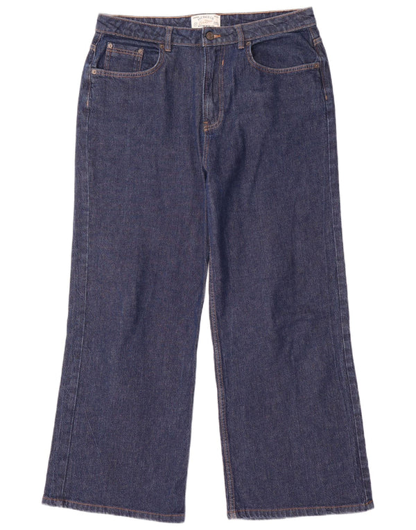 Fat Face Blugi pentru femei cu picioare largi UK 14 Mari L34 L28 Bumbac bleumarin