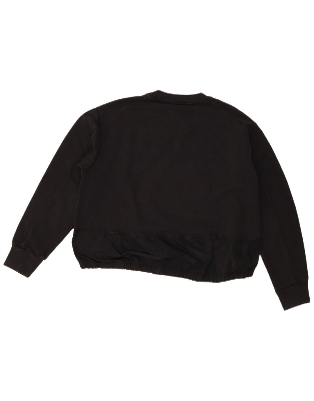 Dsquared2 Pulover pentru fete cu grafic crop supradimensionat 15-16 ani, negru