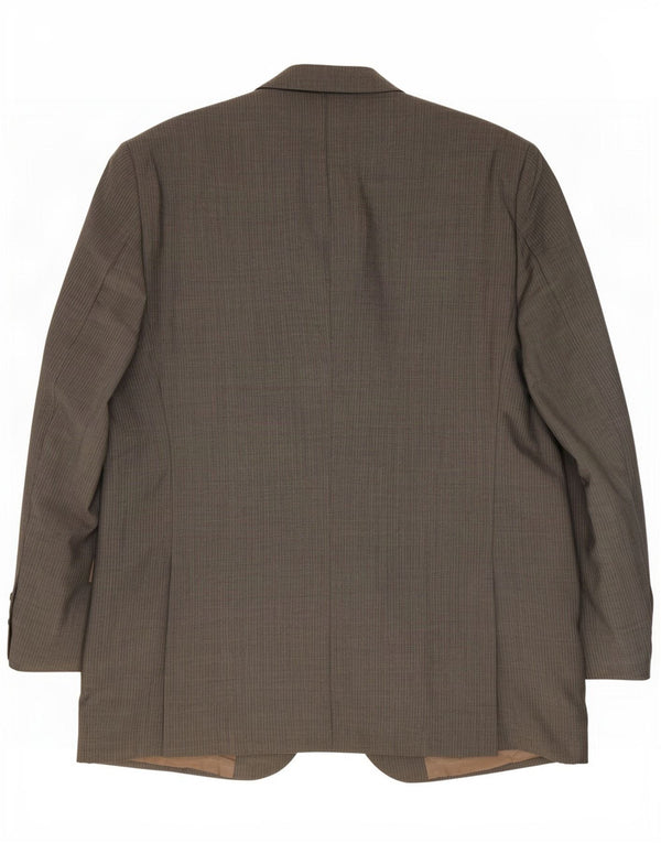Massimo Dutti Jachetă pentru bărbați cu 3 nasturi EU 56 XL Lână cu dungi gri