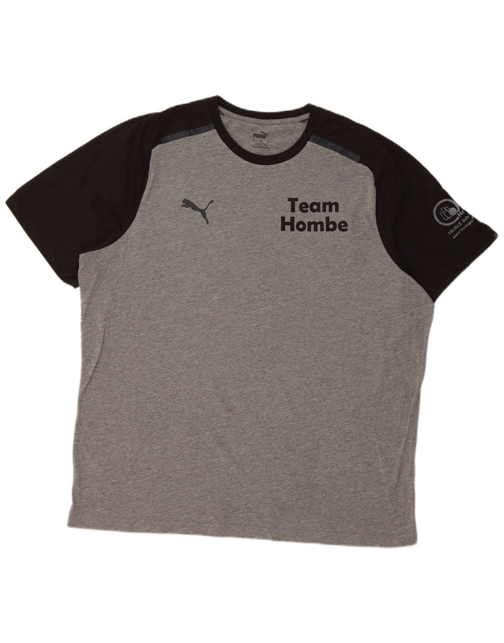 Tricou grafic PUMA pentru bărbați Top XL gri Colorblock