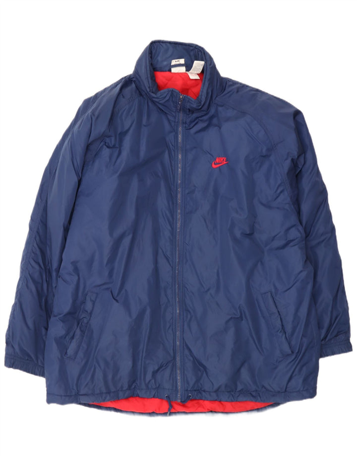 Jachetă de vânt pentru bărbați Nike UK 42 XL, albastru bleumarin, nailon