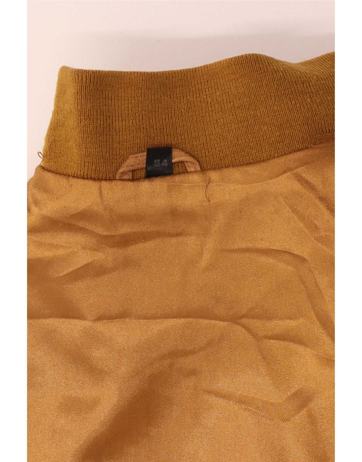 Bomber Vintage pentru bărbați din piele intoarsa IT 54 2XL Bej