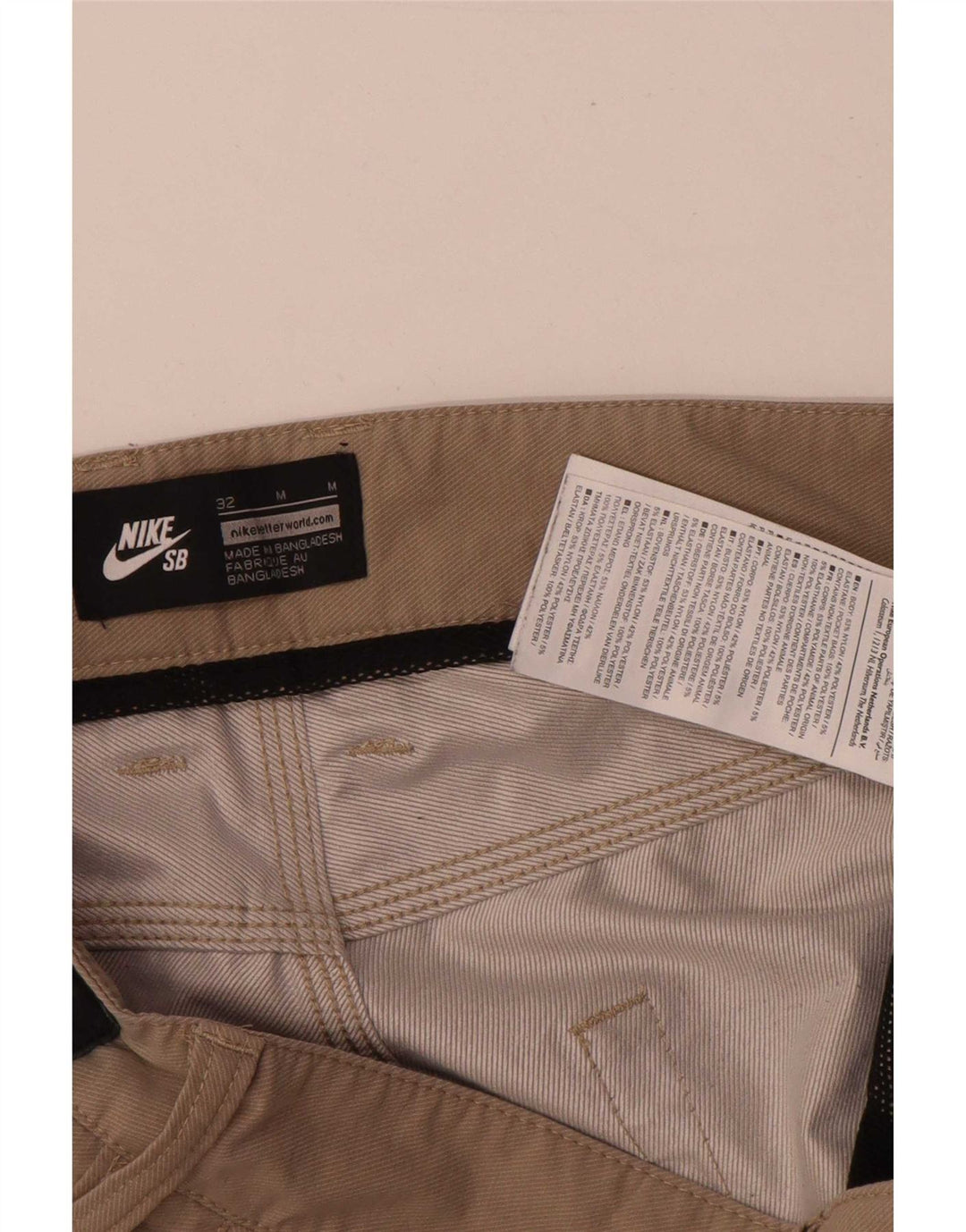 Pantaloni scurți casual pentru bărbați Nike W32 Medium Bej Nailon