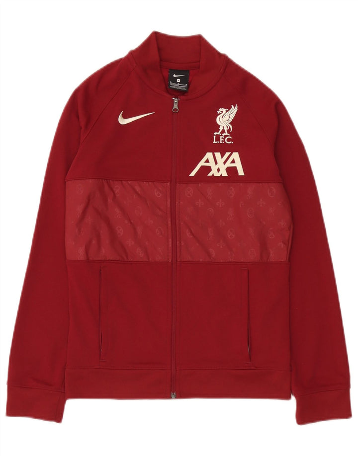 Jachetă de trening Nike Liverpool pentru băieți 10-11 ani, maro mediu