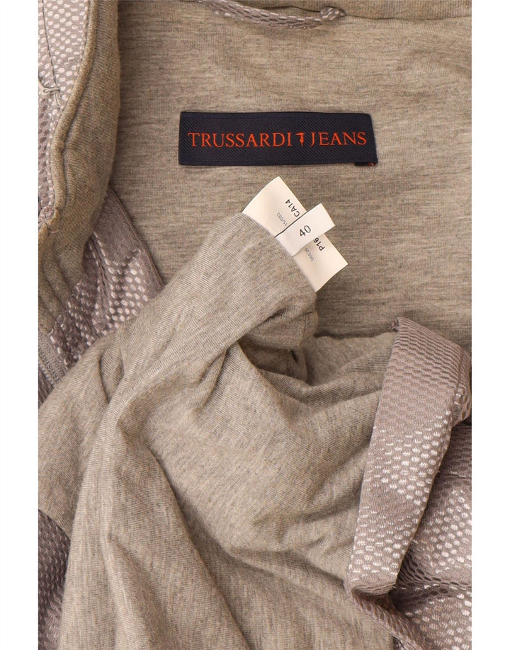 Jachetă pentru femei Trussardi Jeans IT 40 Small Gri Poliester