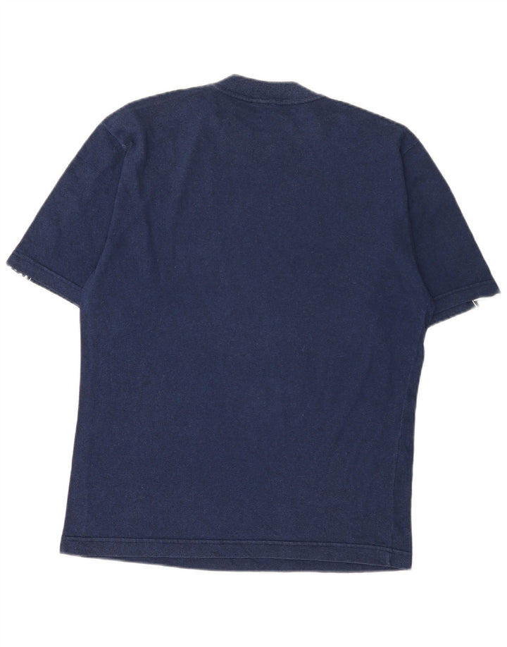 Tricou grafic ASICS pentru bărbați Top mediu, albastru bleumarin, bumbac color bloc