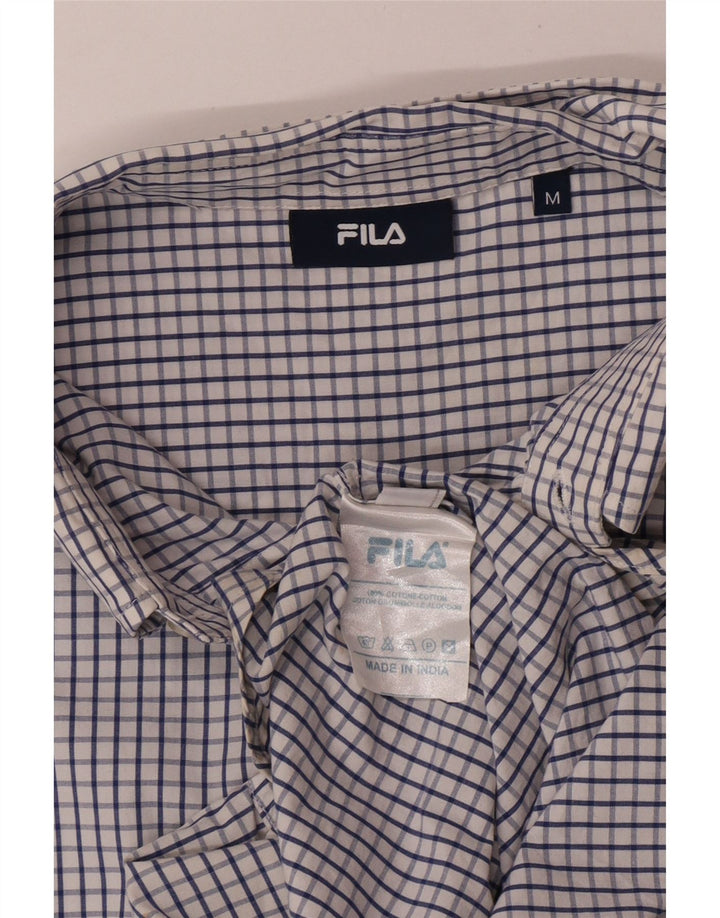 Cămașă Fila Bărbați Medium Blue Check Bumbac