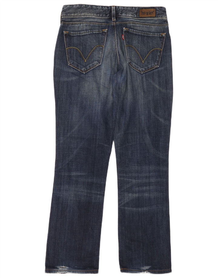 Blugi drepti pentru femei Levi's 470 W31 L34 Bumbac albastru