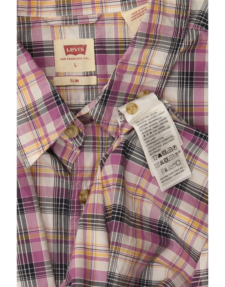 Cămașă Levi's pentru bărbați, subțire, mare, multicoloră, din bumbac
