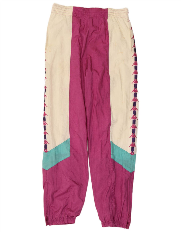 Pantaloni de trening grafic pentru bărbați KAPPA Pantaloni de jogging, mari, roz, bloc de culoare