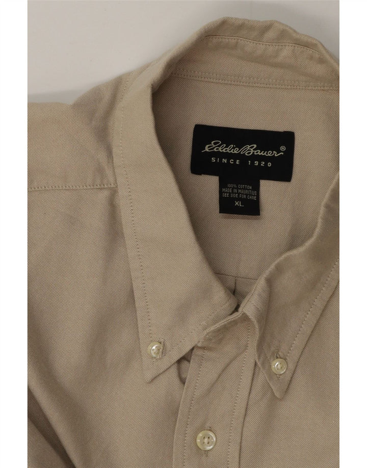 EDDIE BAUER Cămașă Bărbați XL Bej Bumbac
