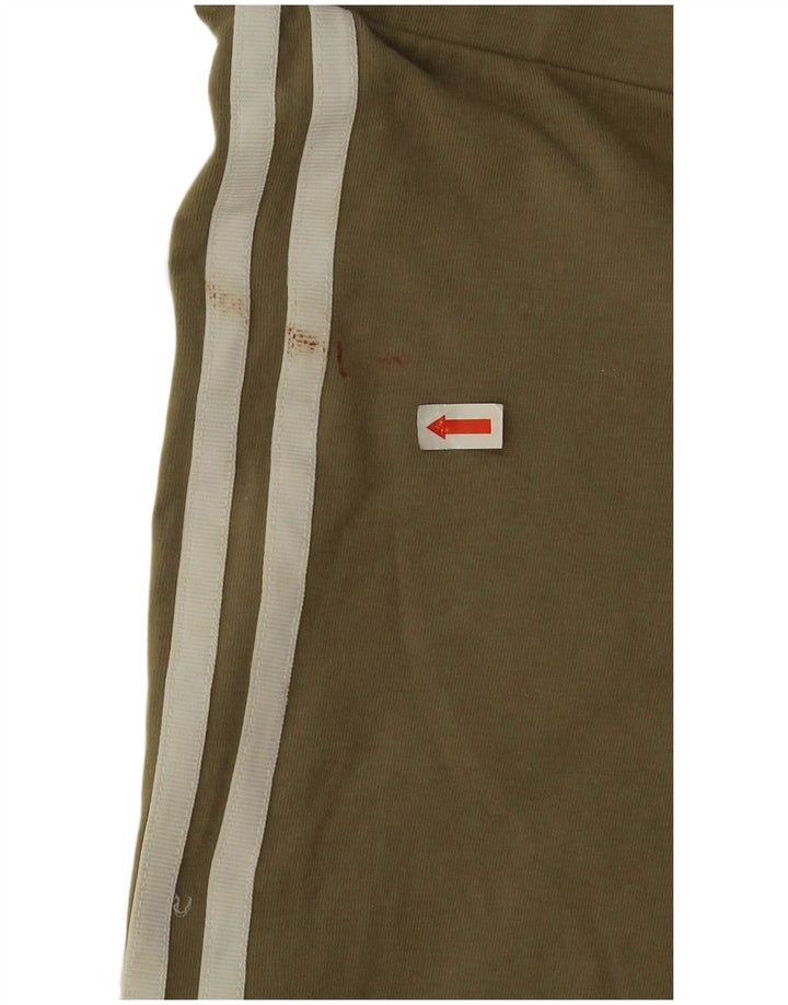Leggings pentru femei Adidas UK 12 Medium Khaki Bumbac