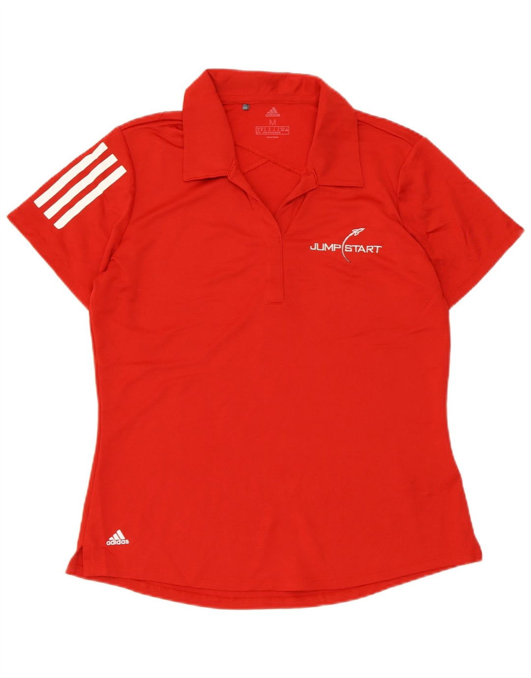 Tricou polo ADIDAS pentru femei UK 12/14 Poliester roșu mediu