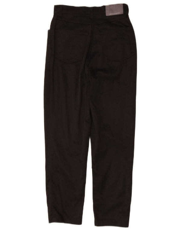 Pantaloni casual conici pentru femei vintage W26 L25 bumbac negru