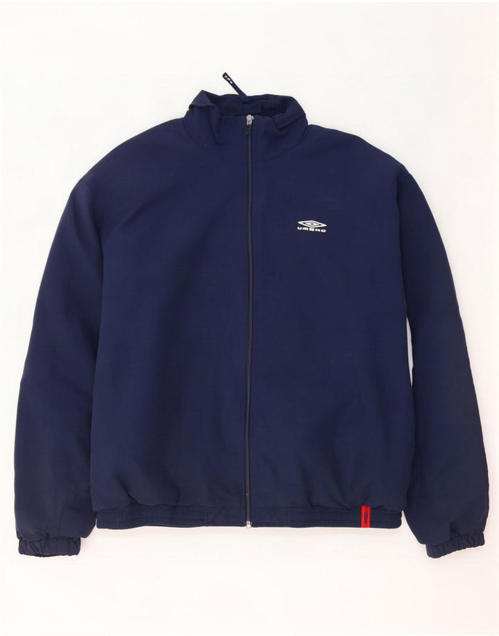 Jachetă de trening pentru bărbați Umbro, mare, albastru, poliester color bloc