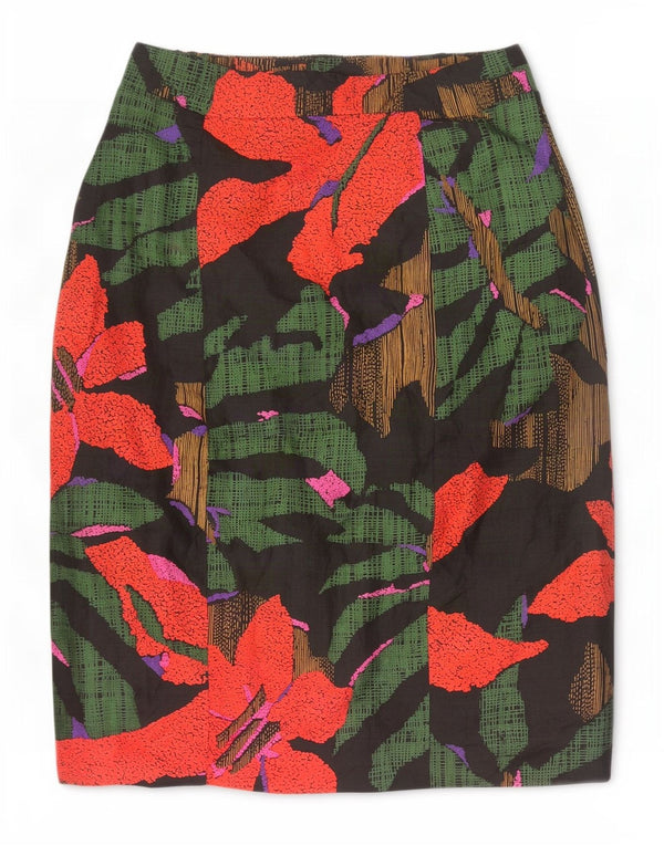 Fusta Dreaptă Vintage Femei W24 XS Multicolor Floral
