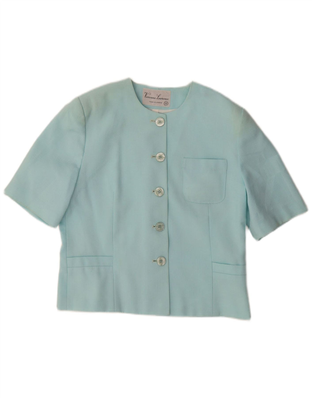 VIVIENNE LAURENCE Sacou blazer pentru femei cu 5 nasturi UK 12 Medium Blue