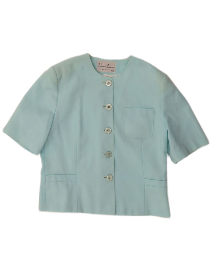 VIVIENNE LAURENCE Sacou blazer pentru femei cu 5 nasturi UK 12 Medium Blue