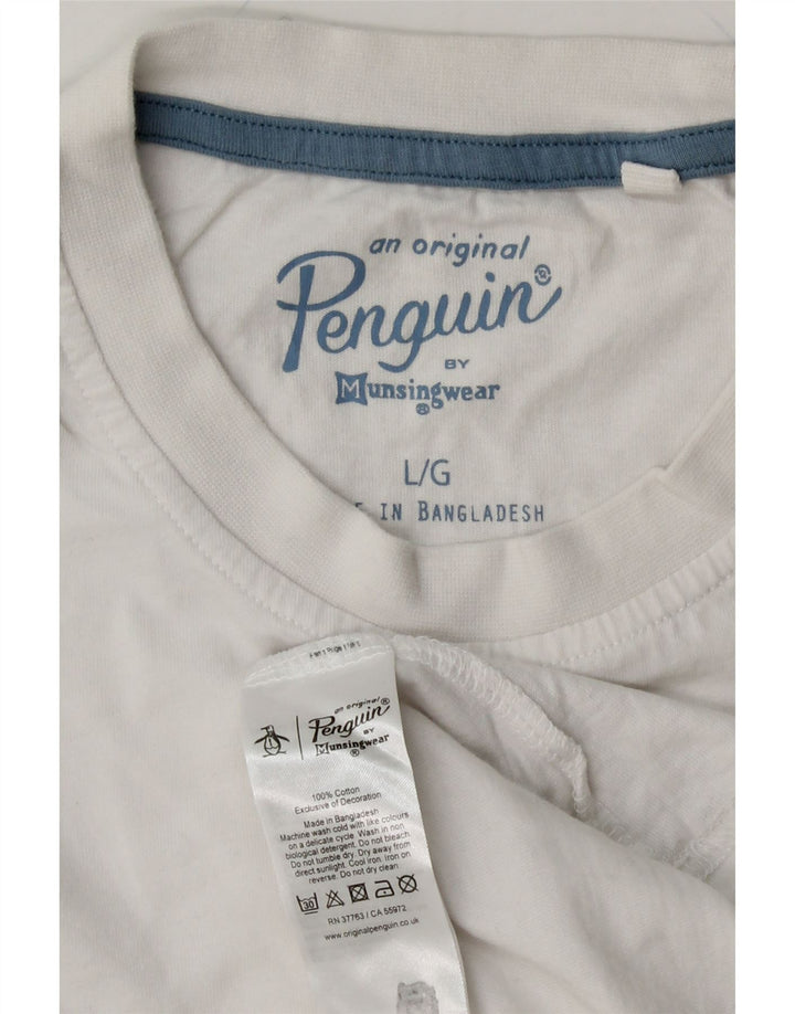 PENGUIN Tricou pentru bărbați Top mare din bumbac cu pete albe