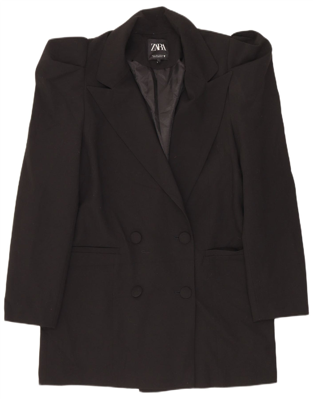 Jachetă blazer supradimensionată pentru femei Zara UK 10 Mic Negru
