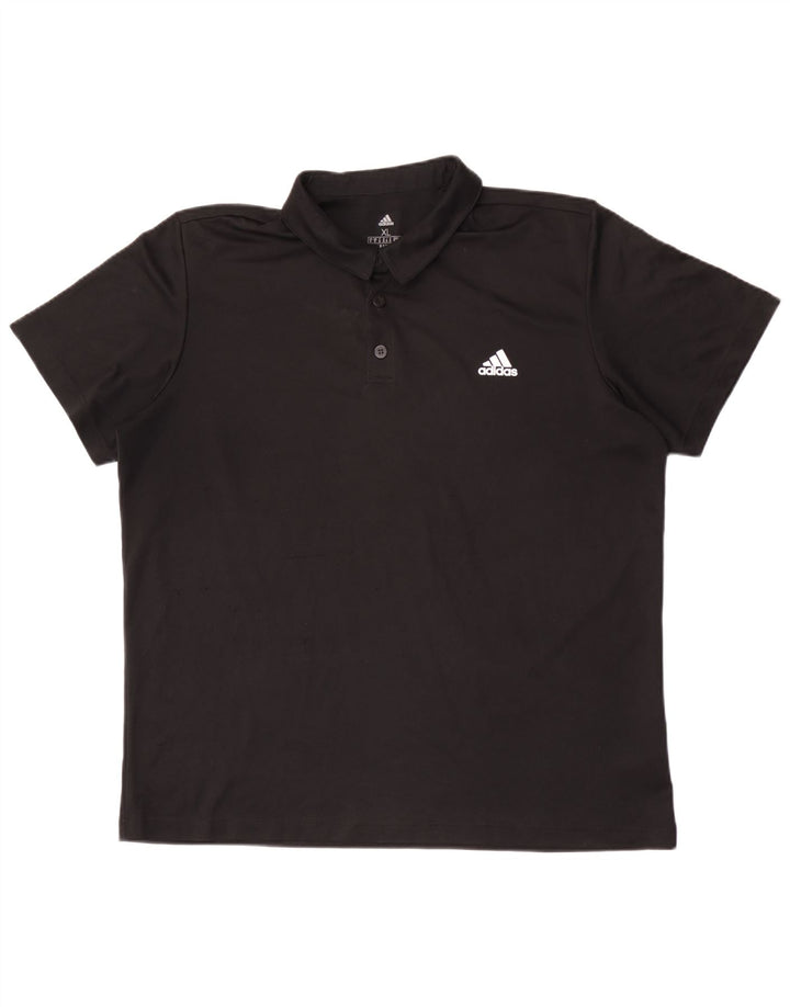 Tricou polo Adidas Aeroready pentru bărbați XL, poliester negru