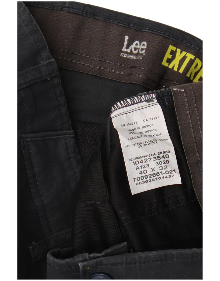 Pantaloni chino drepti LEE Extreme Motion pentru bărbați L40 L32 bumbac bleumarin