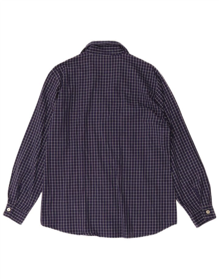 Cămașă Benetton pentru femei IT 44 Medium Bluemarin Check Bumbac