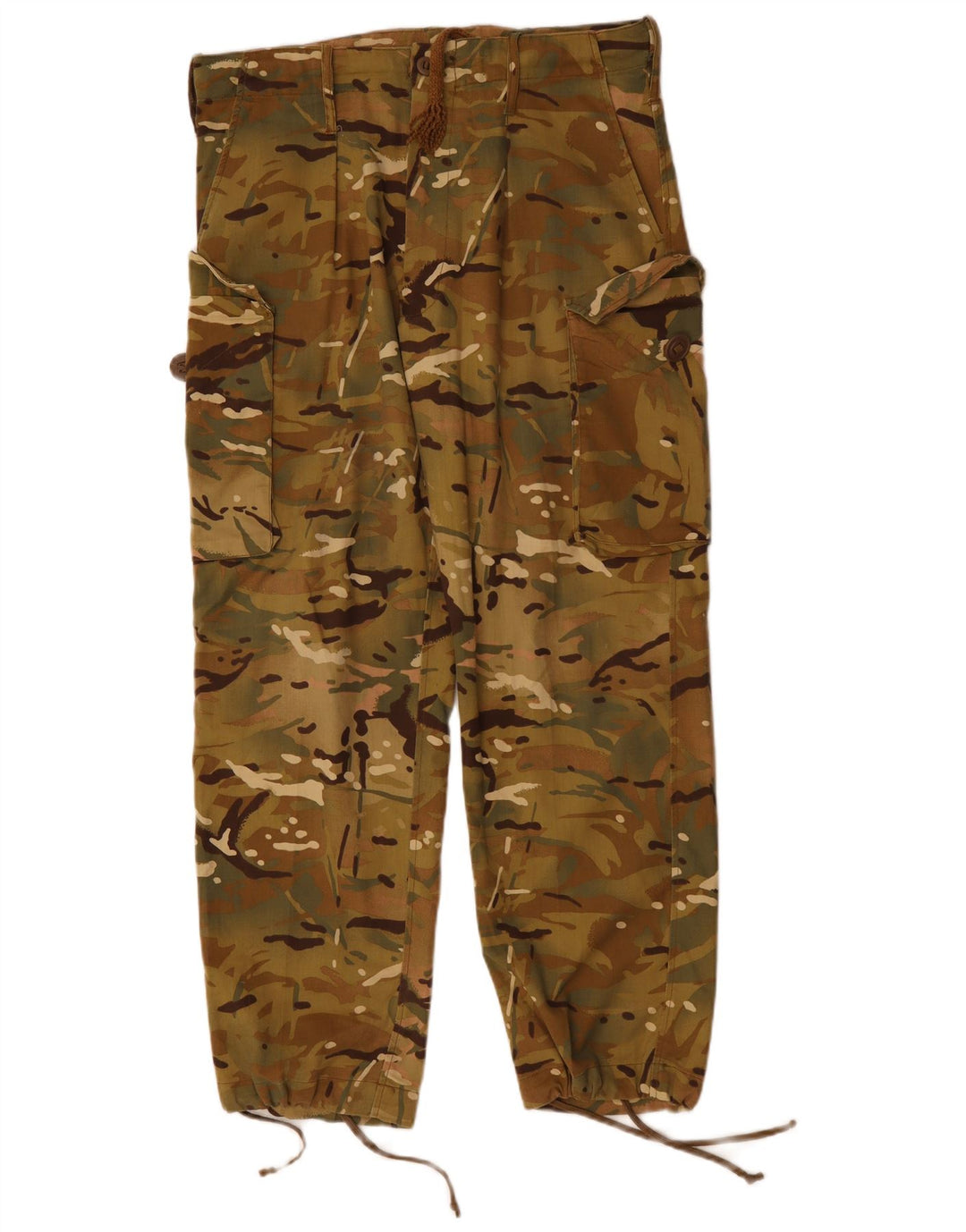 Pantaloni cargo drepți pentru bărbați VINTAGE L34 L29 bumbac camuflaj kaki