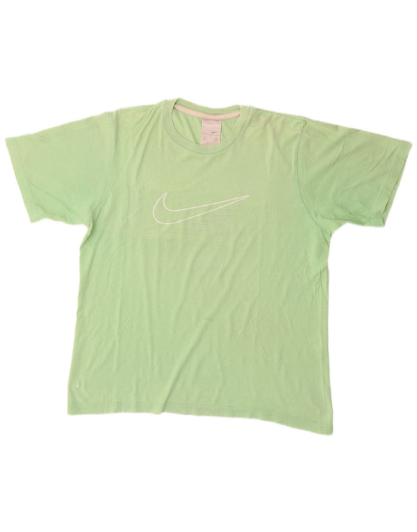 Tricou grafic Nike pentru bărbați Top UK 42/44 Large Green Bumbac