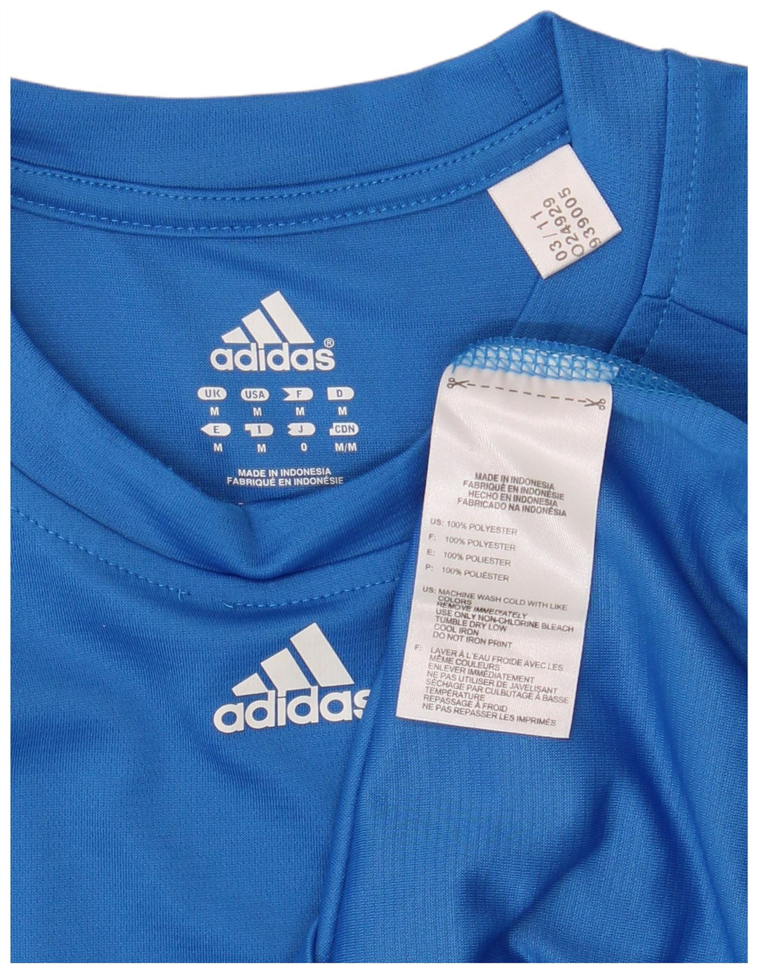 Tricou pentru bărbați ADIDAS Top Medium Blue Poliester