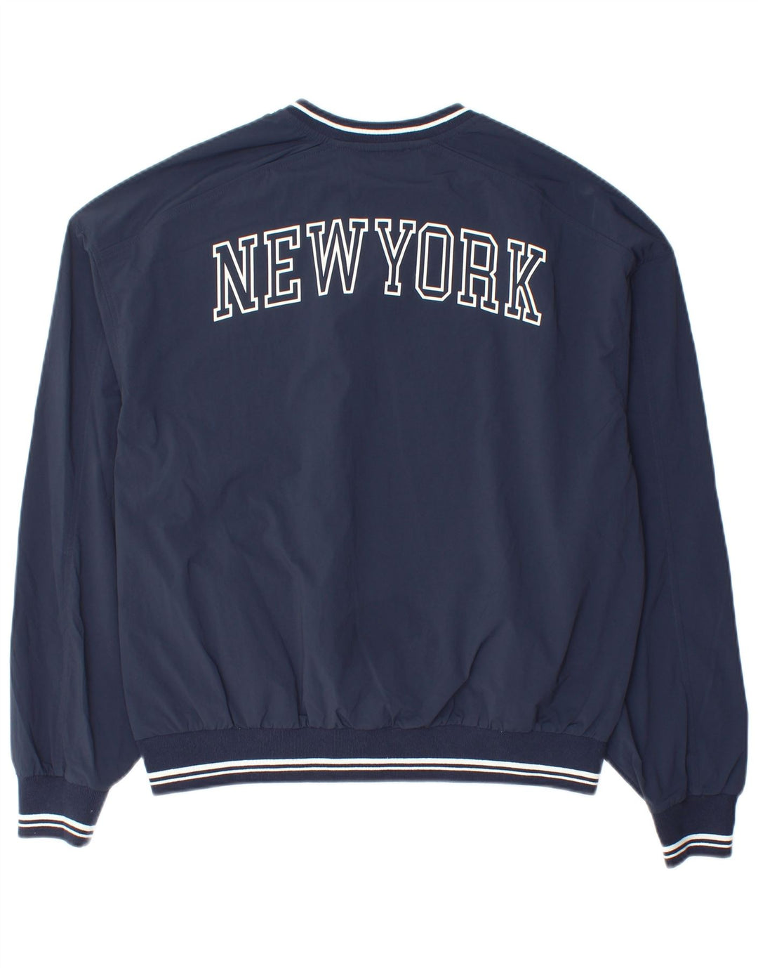 Top de trening pentru bărbați New York, cu croiala largi, pulover, mic, bleumarin