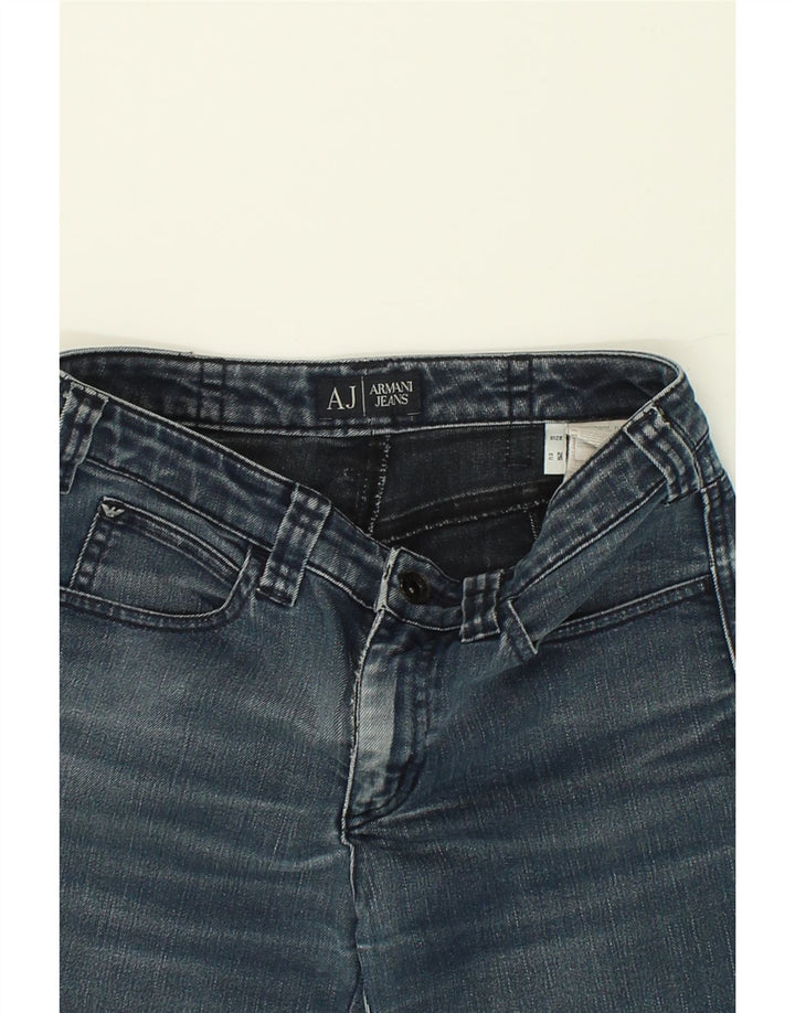 ARMANI JEANS Womens Straight Jeans W26 L31  Blue Cotton Vintage Armani Jeans and Second-Hand Armani Jeans from Messina Hembry 