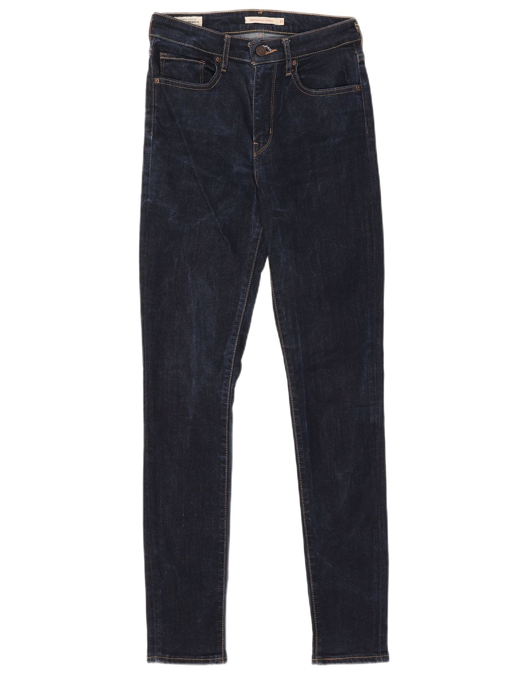 Blugi skinny cu talie mare 721 pentru femei LEVI'S L27 L30 bleumarin Lyocell