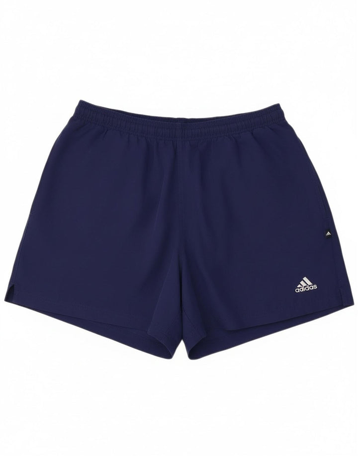 Pantaloni scurți sport pentru bărbați Adidas, mari, albastru, poliester