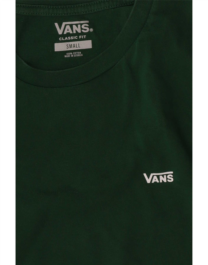 Tricou Vans Classic Fit pentru bărbați Top mic din bumbac verde