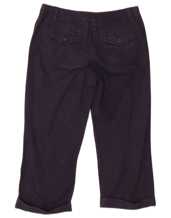 Pantaloni Capri pentru femei Marks & Spencer UK 10 Small W30 L21 Bleumarin